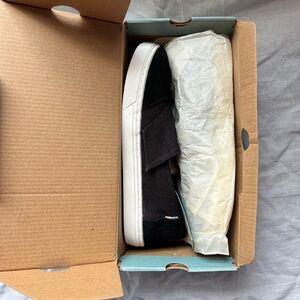 Toms Youth Aliso Black Heritage Canvas/Suede Casual Shoe sneaker Women’s 7/8 NIB